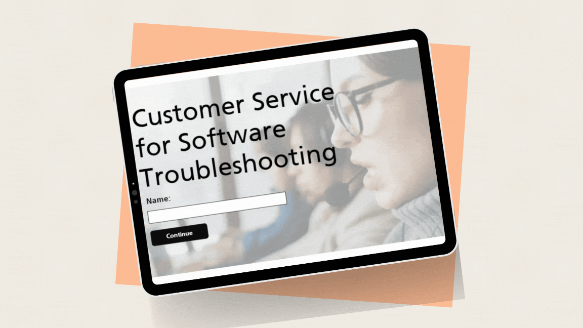 Customer service course home page